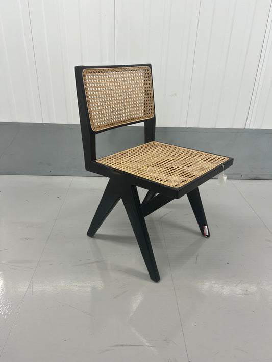 Mid-Century Modern Pierre
Jeanneret-Inspired Cane Chair